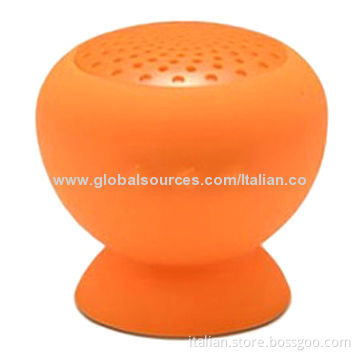 Silicone sucking cup mini speaker for iPhone, Bluetooth